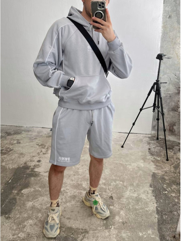 Oversize костюм з принтом