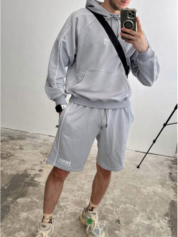 Oversize костюм з принтом