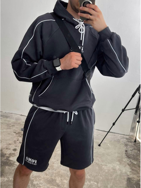 Oversize костюм з принтом