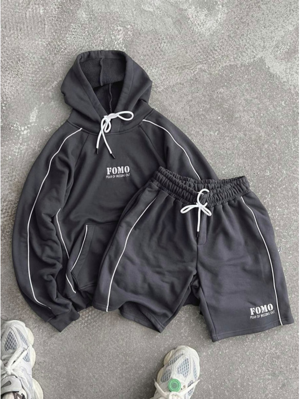 Oversize костюм з принтом