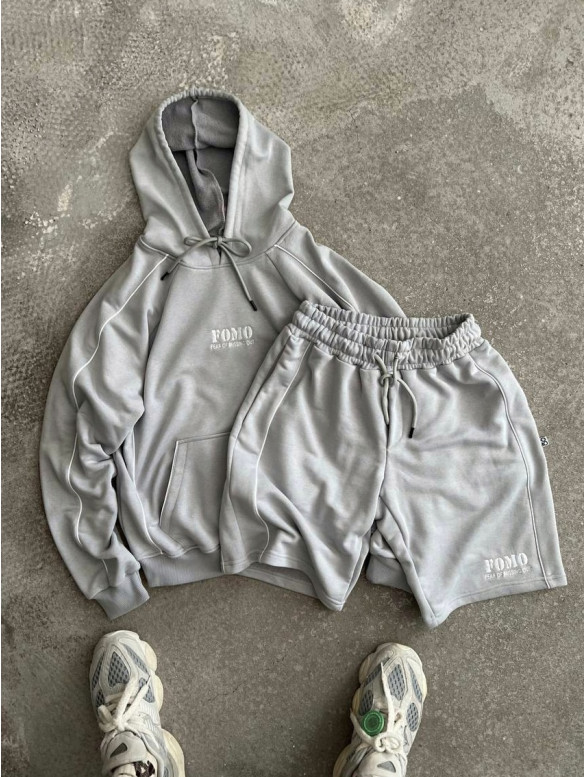 Oversize костюм з принтом