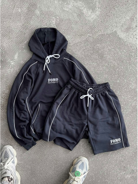 Oversize костюм з принтом