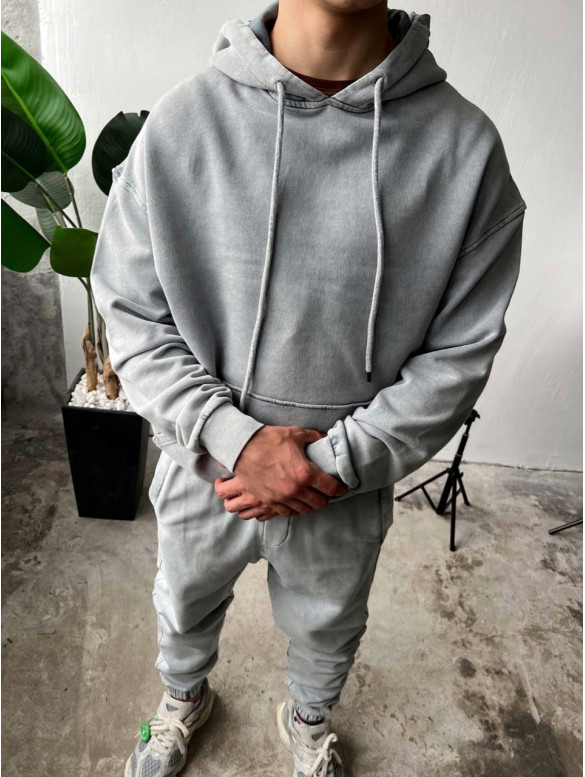 Oversize костюм з вивареної тканини