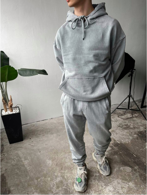 Oversize костюм з вивареної тканини