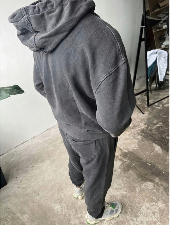 Oversize костюм з вивареної тканини