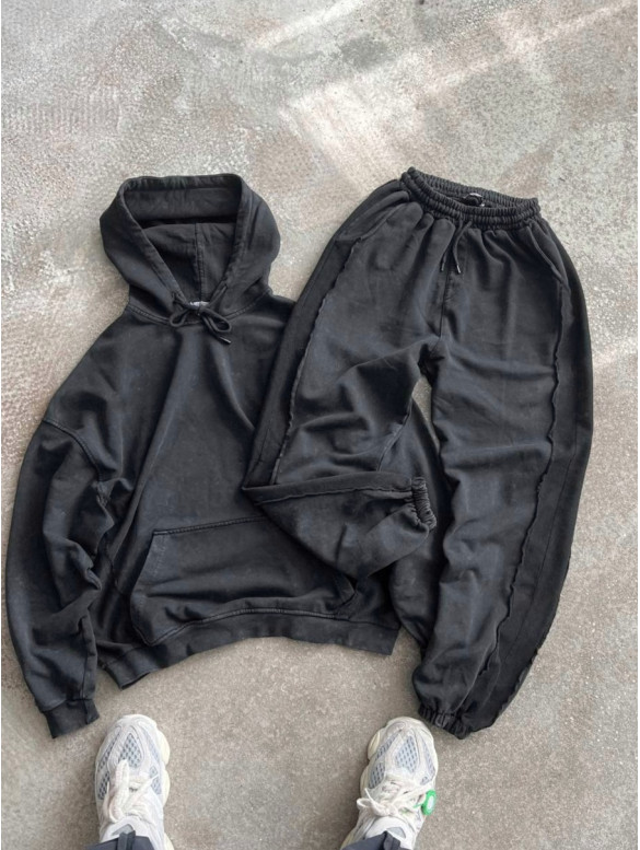 Oversize костюм з вивареної тканини