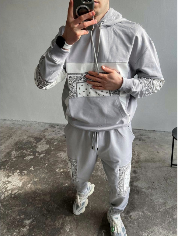 Oversize костюм з принтом