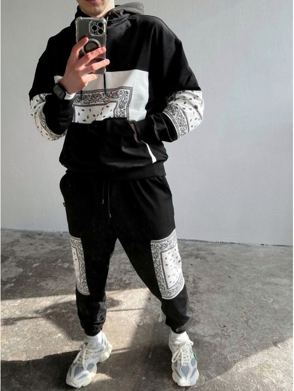 Oversize костюм з принтом
