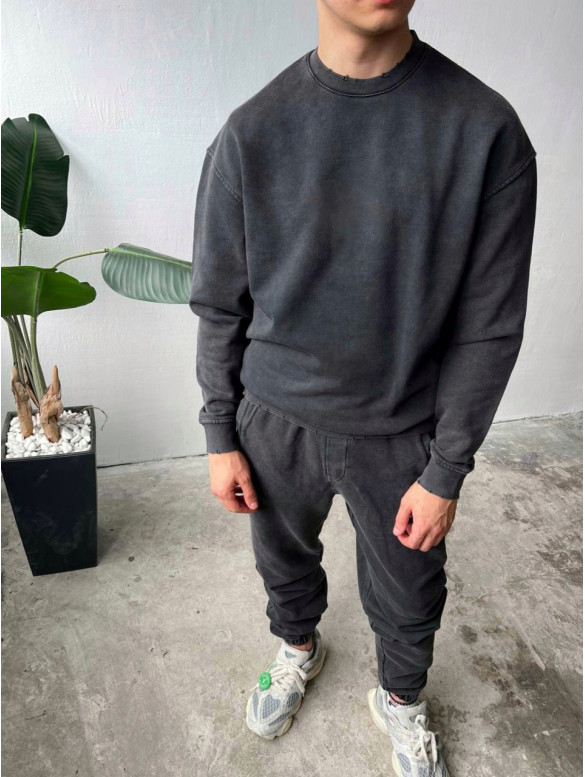 Oversize костюм з вивареної тканини