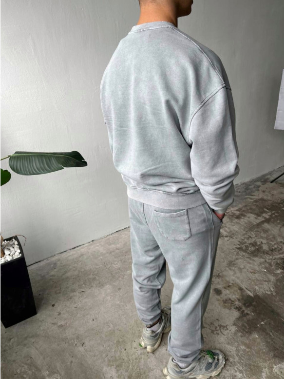 Oversize костюм з вивареної тканини