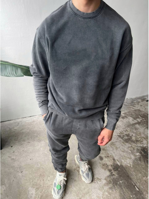 Oversize костюм з вивареної тканини
