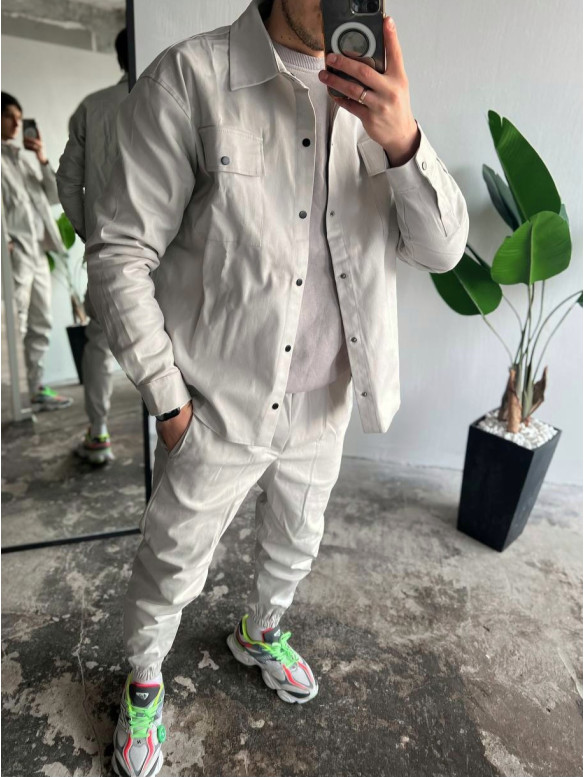 Oversize костюм з цупкого котону