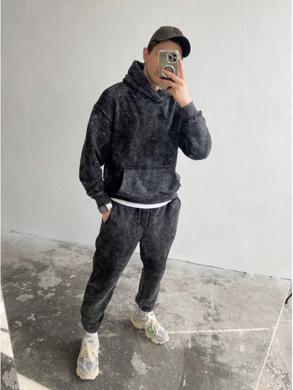 Oversize костюм з ефектом tie-dye