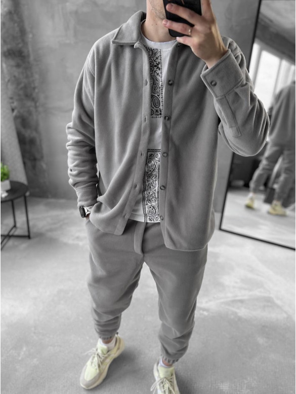 Флісовий oversize костюм