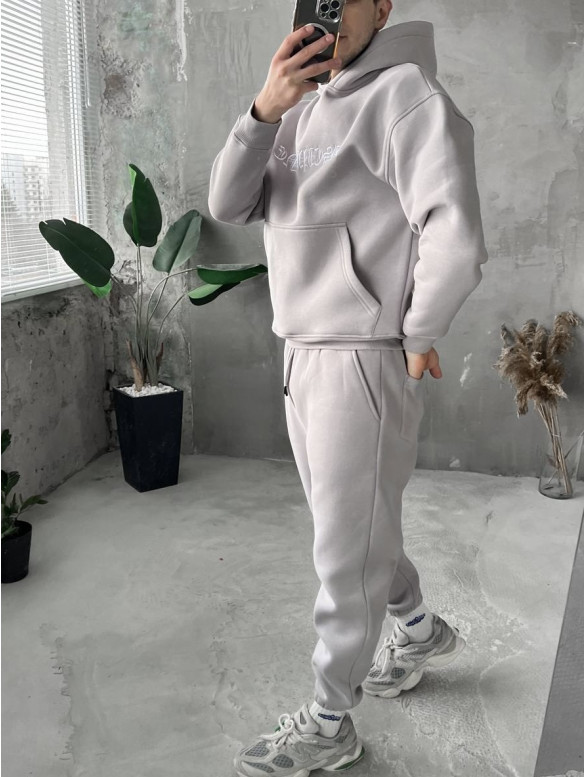 Oversize костюм з вишивкою