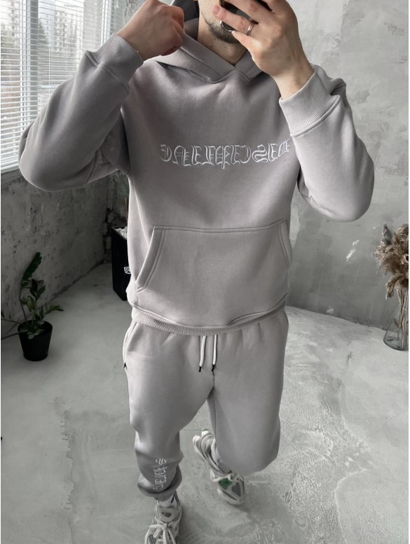 Oversize костюм з вишивкою