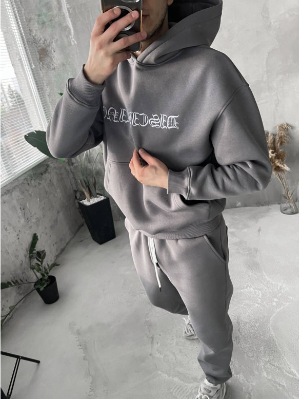 Oversize костюм з вишивкою