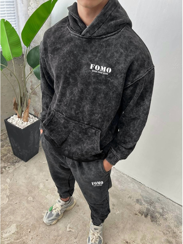 Oversize костюм з ефектом tie-dye
