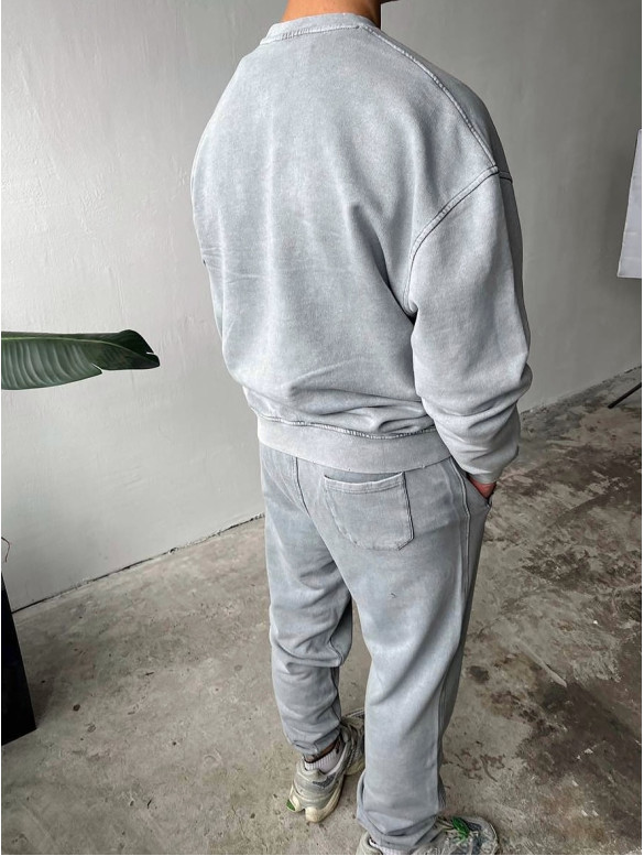 Oversize костюм з вивареної тканини