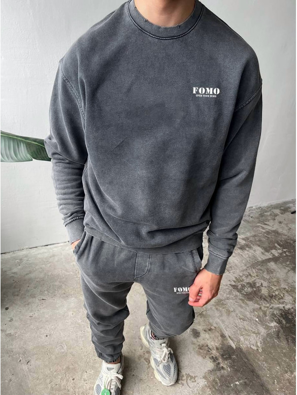 Oversize костюм з вивареної тканини