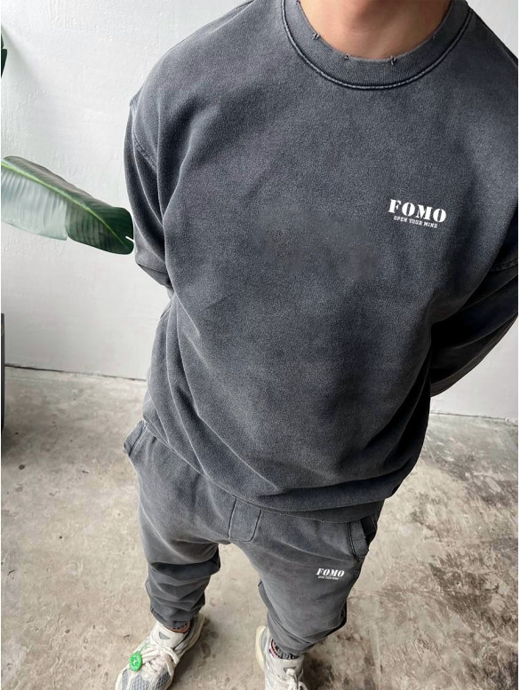 Oversize костюм з вивареної тканини