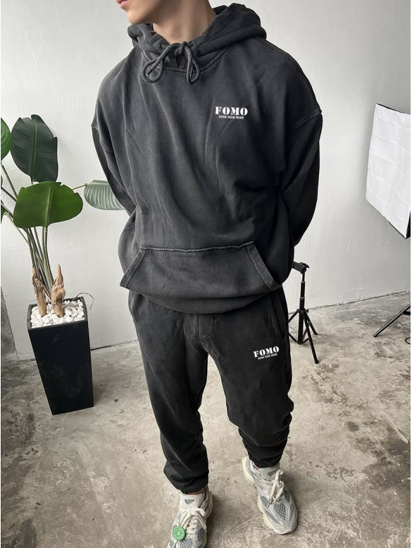 Oversize костюм з вивареної тканини