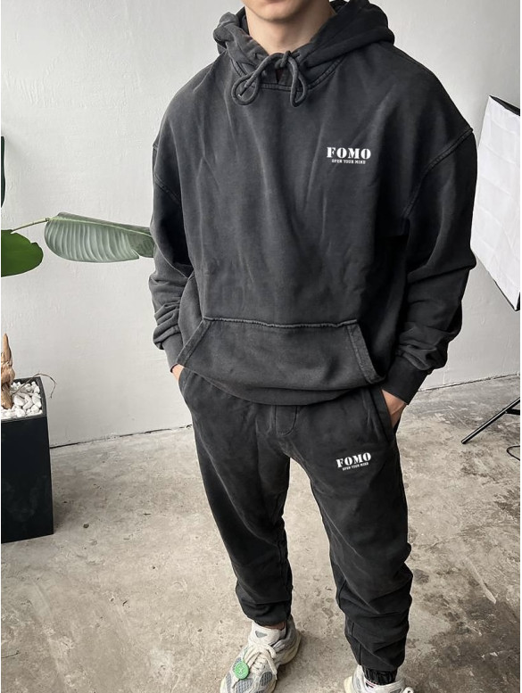 Oversize костюм з вивареної тканини