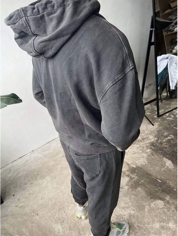 Oversize костюм з вивареної тканини