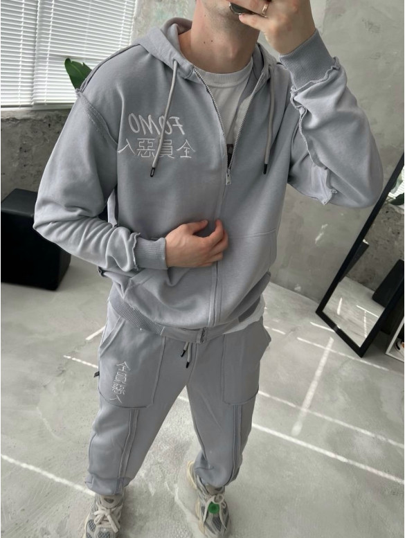 Oversize костюм з акцентними швами