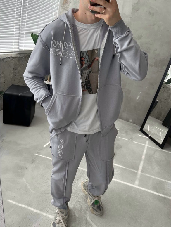 Oversize костюм з акцентними швами