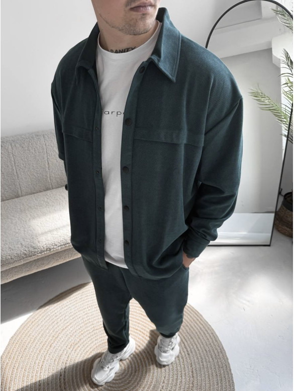 Замшевий oversize костюм