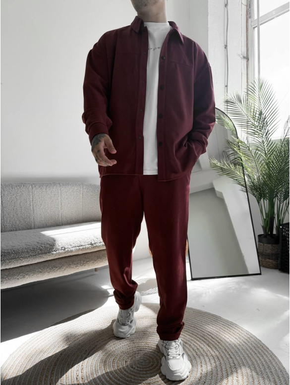 Замшевий oversize костюм