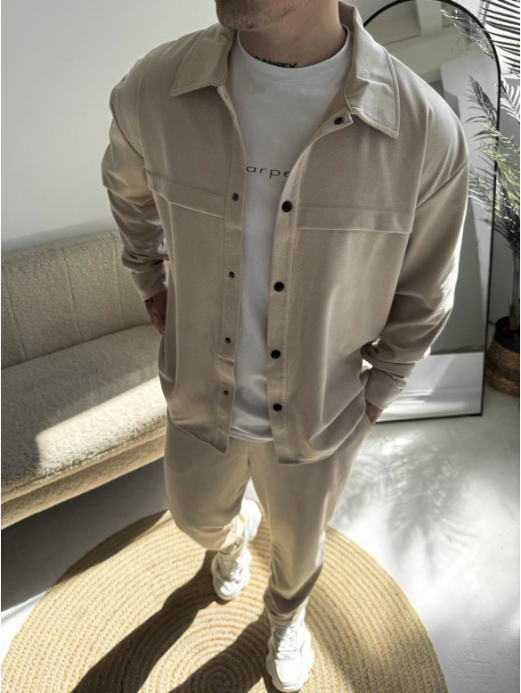 Замшевий oversize костюм
