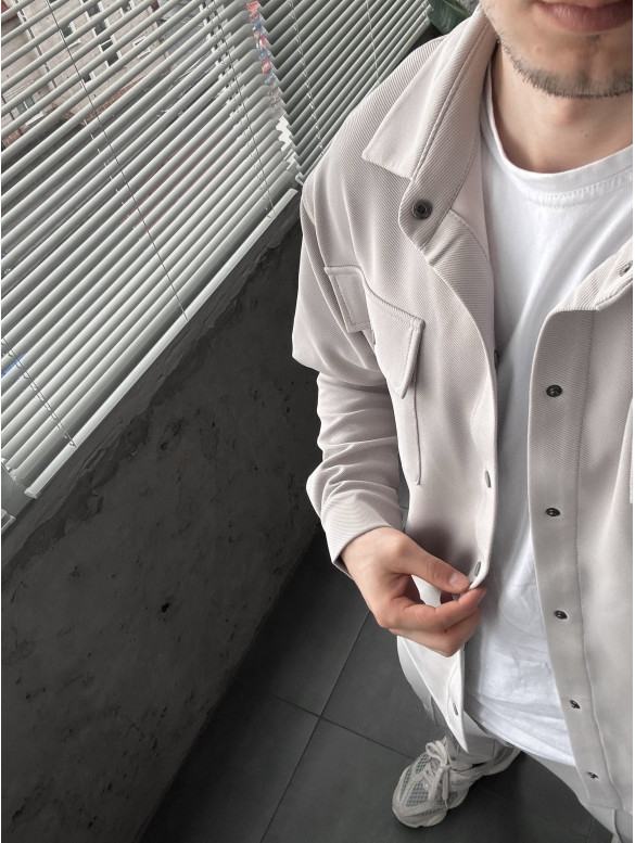 Oversize костюм з накладними кишенями