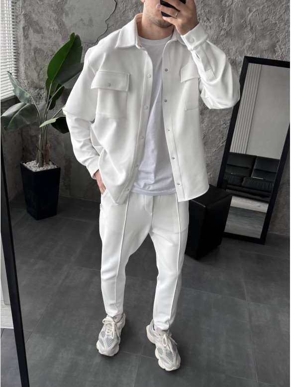 Oversize костюм з накладними кишенями