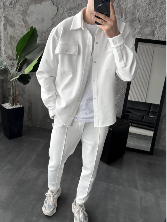 Oversize костюм з накладними кишенями