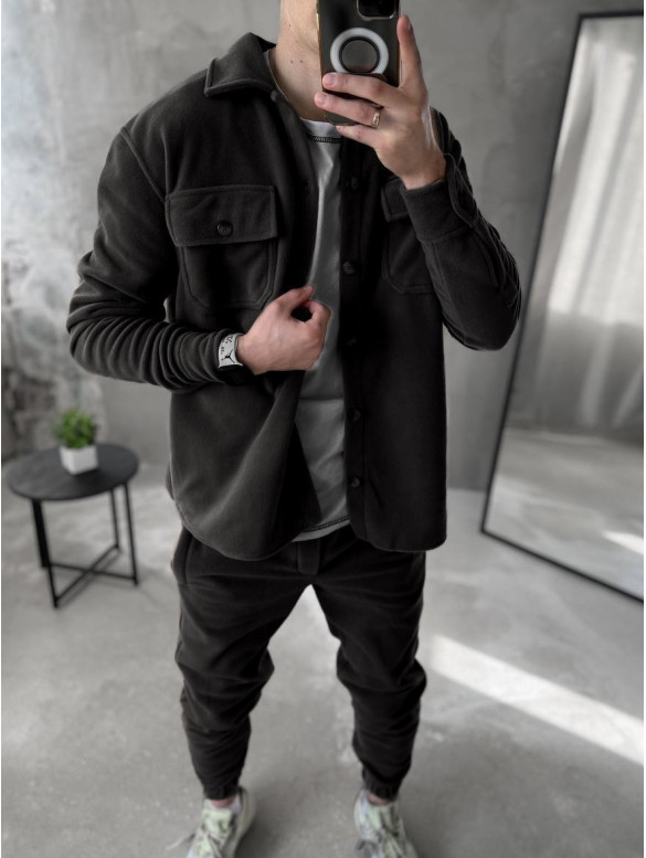 Флісовий oversize костюм
