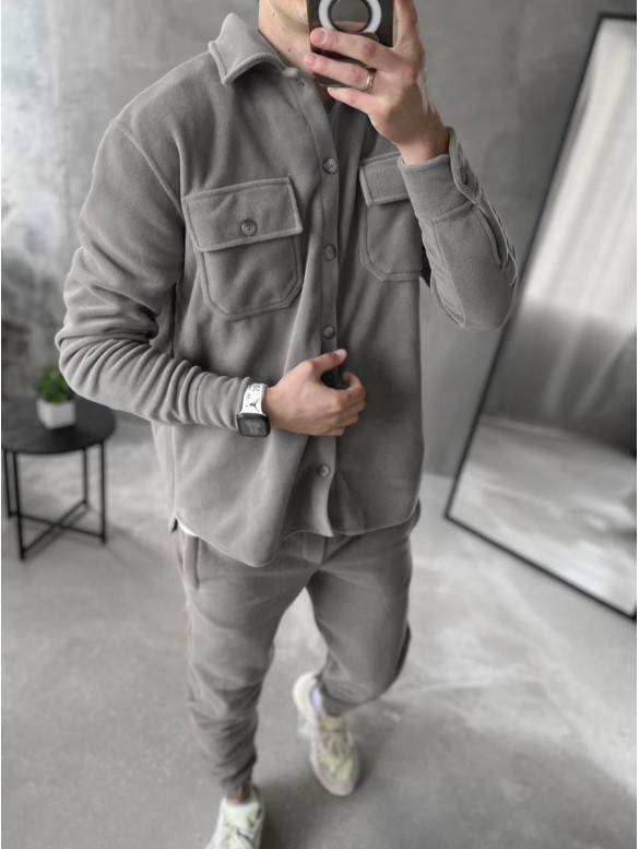 Флісовий oversize костюм