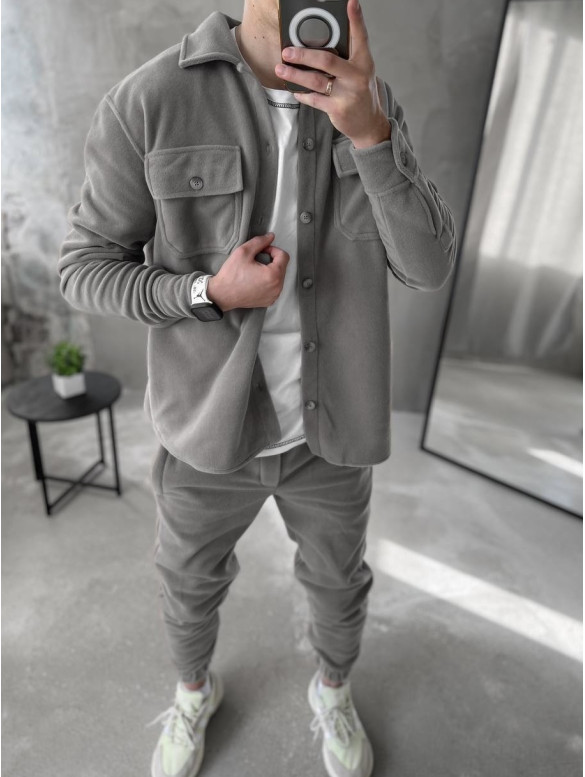 Флісовий oversize костюм
