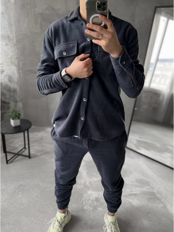 Флісовий oversize костюм