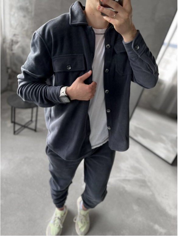 Флісовий oversize костюм