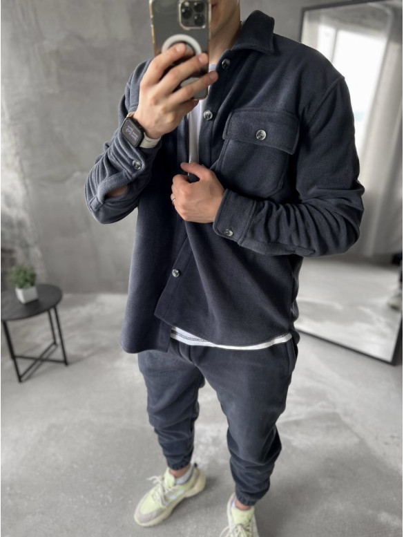 Флісовий oversize костюм