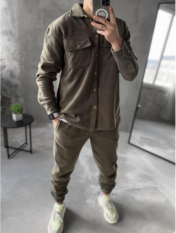 Флісовий oversize костюм