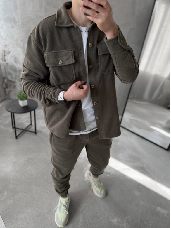 Флісовий oversize костюм