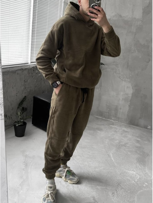Флісовий oversize костюм
