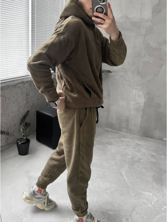 Флісовий oversize костюм