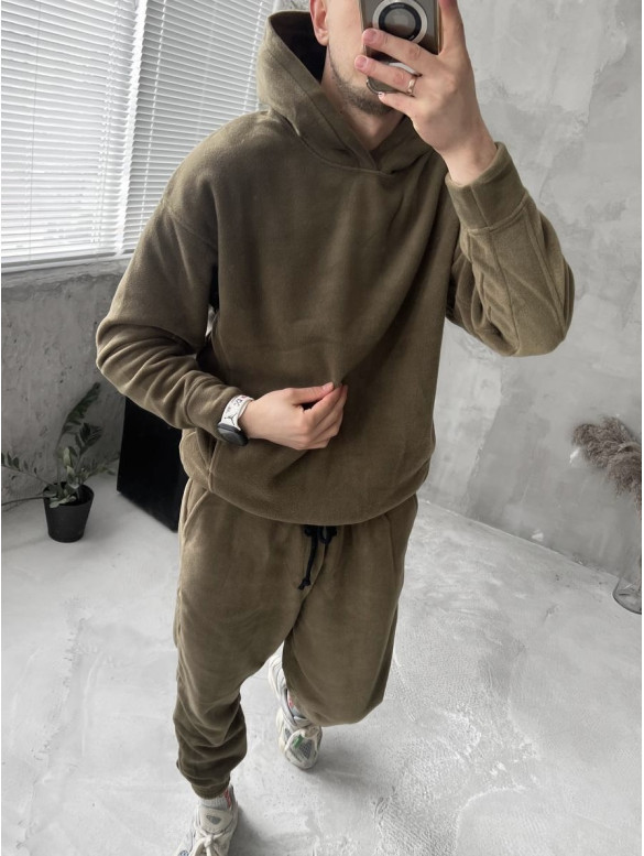 Флісовий oversize костюм