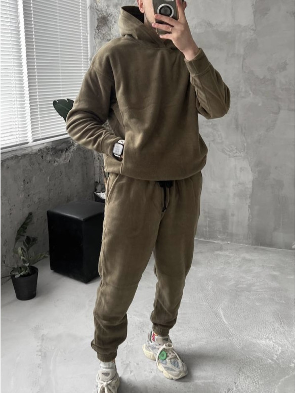 Флісовий oversize костюм