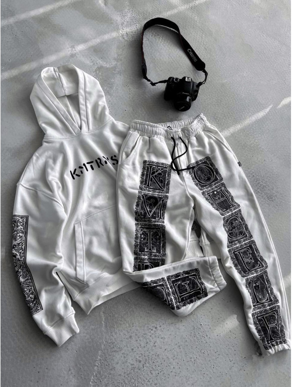 Oversize костюм з принтом