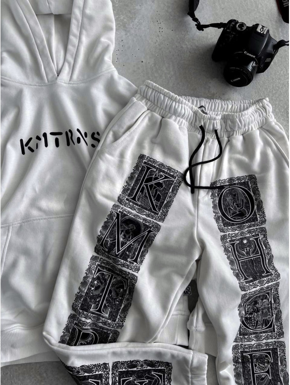 Oversize костюм з принтом
